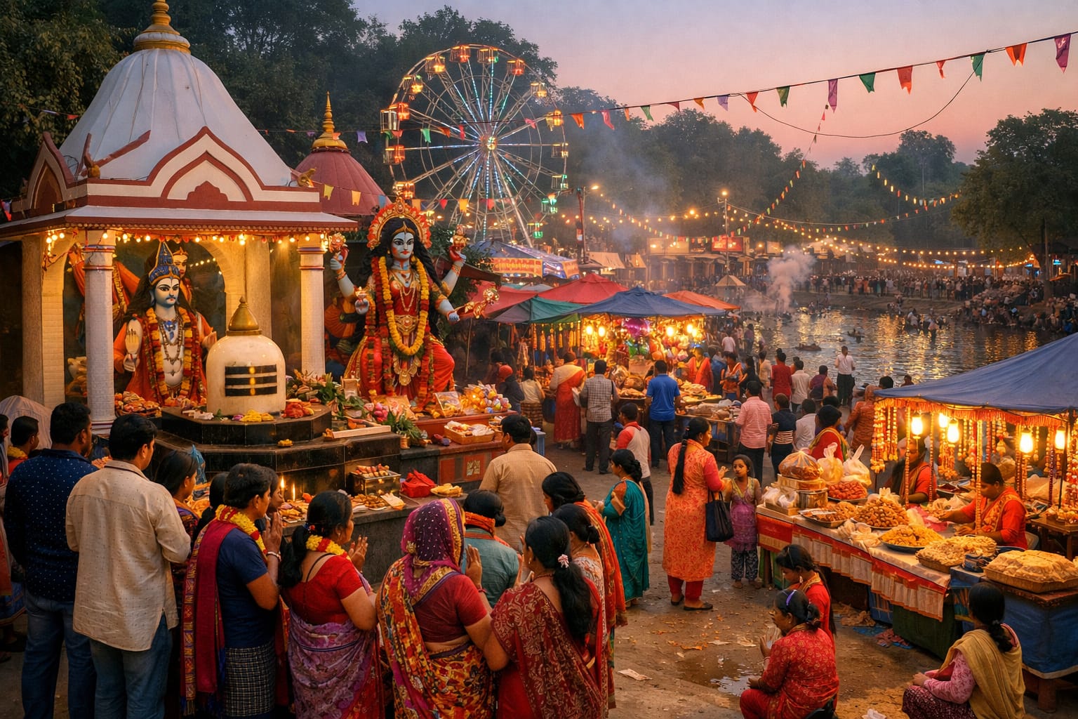 নাসিরনগরে শিব চতুর্দশী ও দক্ষিণা কালী পূজায় ৩ দিনব্যাপী মেলা
