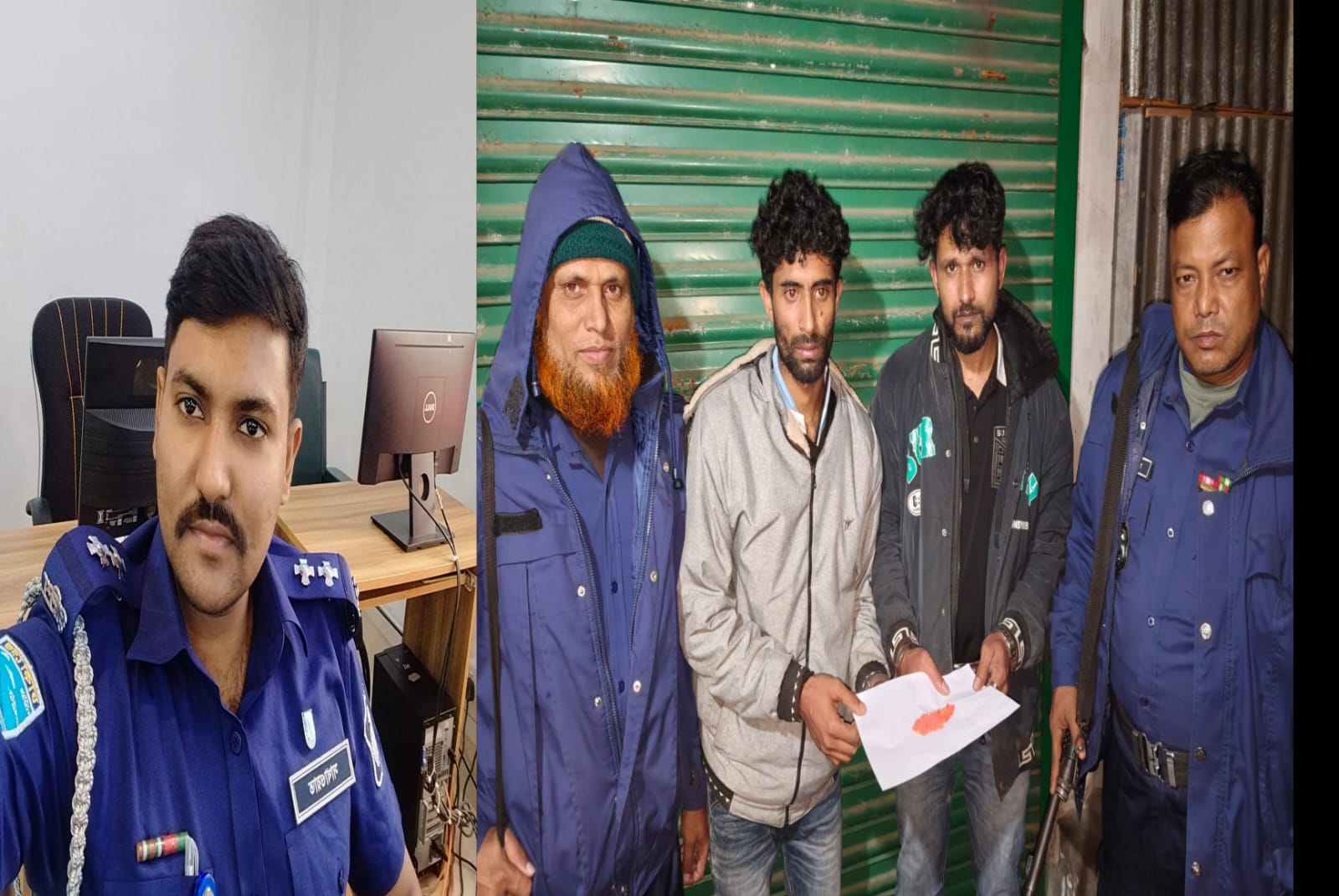 শ্রীপুরে মাদকবিরোধী অভিযানে এসআই সাখাওয়াতের সফলতা, ১২০ পিস ইয়াবাসহ আটক দুই যুবক।